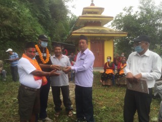 व्यासको सत्यवती गुफाका लागी  तीन लाखको अक्षयकोष स्थापना