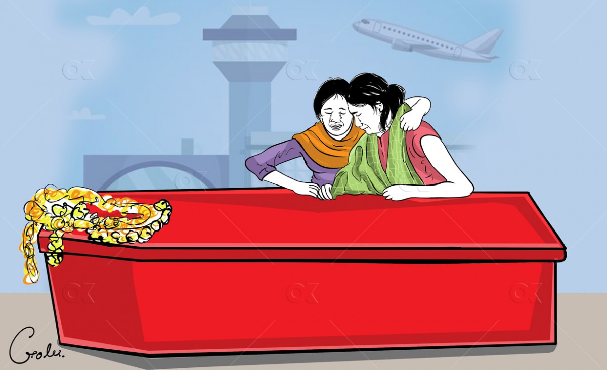 विदेशमा मृत्यु हुनेका आफन्तलाई वर्षमा दुई अर्ब आर्थिक सहायता