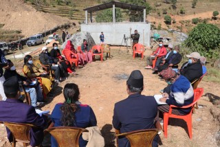 आँबुखैरेनी गाउँपालिकाको कार्यपालिका बैठक पहिलो पटक छिम्कालेकमा सम्पन्न 