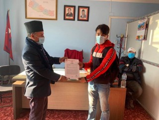 मनकामना माईको मन्दिर सर्वसाधारणको लागि खुला गर्न नेविसंघ शहिदलखनद्वारा प्रजिअलाई ज्ञापन पत्र
