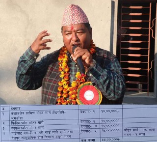 संघिय सांसद किसान श्रेष्ठबाट देवघाट गाउँपालिकामा ५५ लाख बजेट विनियोजन