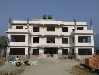 आँबुखैरेनी गाउँपालिकाको प्रशासनिक भवन निर्माणको काम ८० प्रतिशत सकियो, फागुनसम्ममा सञ्चालनमा आउने 