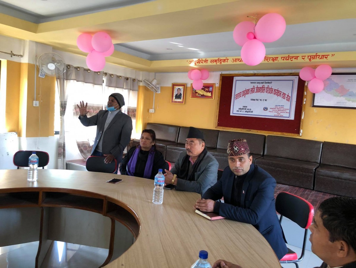 जिल्ला आयुर्वेद तनहुँद्वारा आँबुखैरेनीमा जीवनशैली परिवर्तन र योगबारे २ दिने कार्यक्रम
