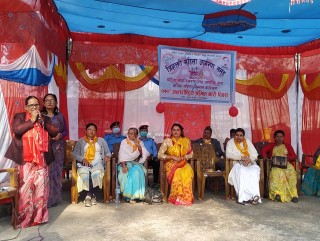 त्रिशक्ति महिला जागरण समूह आँबुखैरेनीद्वारा श्रमिक महिला सहित ६ जना सम्मानित 