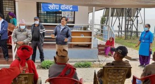 गोरखा शहिद लखनमा १३५१ जनालाई कोरोना खोप लगाईयो