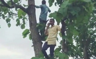 हुम्लीको दुःखः फोन गर्न रुखका टुप्पामा !