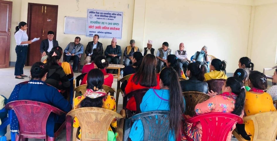 गोरखा बुंकोटमा महिलाहरुको लागि ६५ दिने व्युटिसियन तालिम सुरु