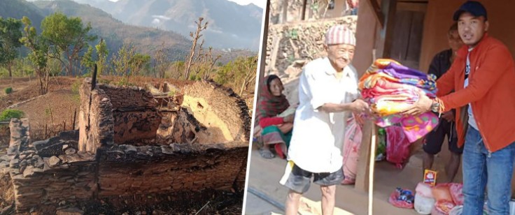 आगलागी पिडित आँबुखैरेनी ६ का भुजेल परिवारको बिचल्ली, सहयोगी मनको खाँचो