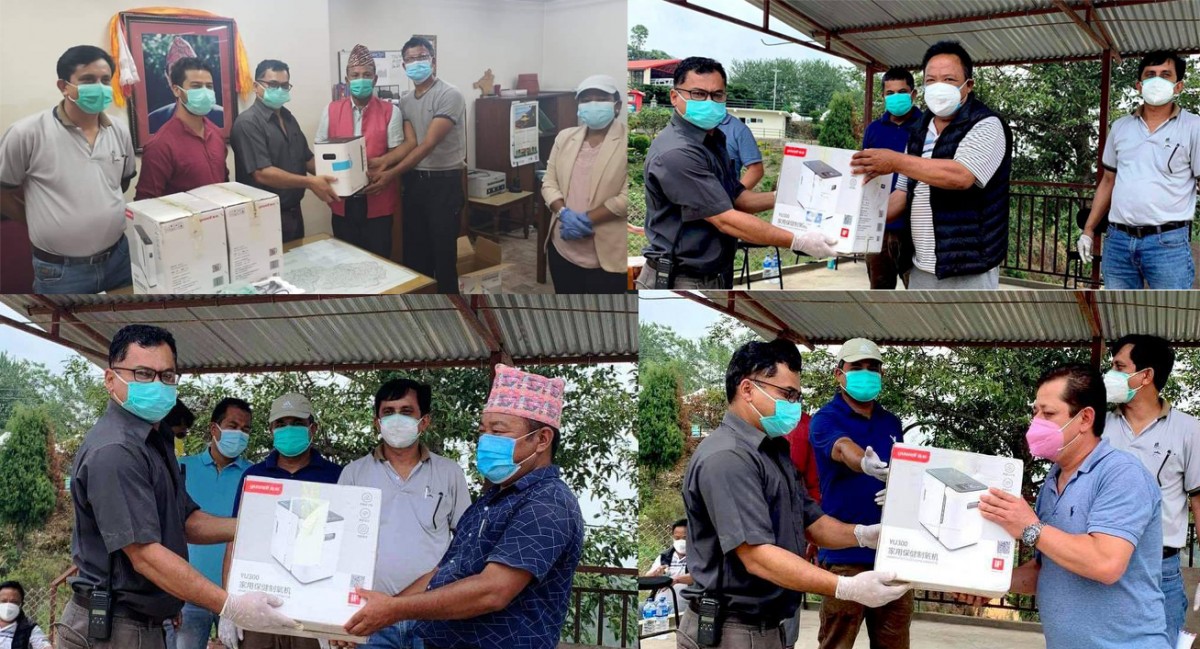 लक्ष्मणबाबु ट्रष्टद्वारा इच्छाकामना र शहिद लखन गाउँपालिकाका ६ वटा स्वास्थ्य संस्थालाई अक्सिजन कन्सन्ट्रेटर सहयोग