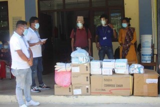 गोरखाको गण्डकी गाउँपालिकालाई नमस्ते किड्स नेपालद्वारा स्वास्थ्य सामाग्री सहयोग प्रदान