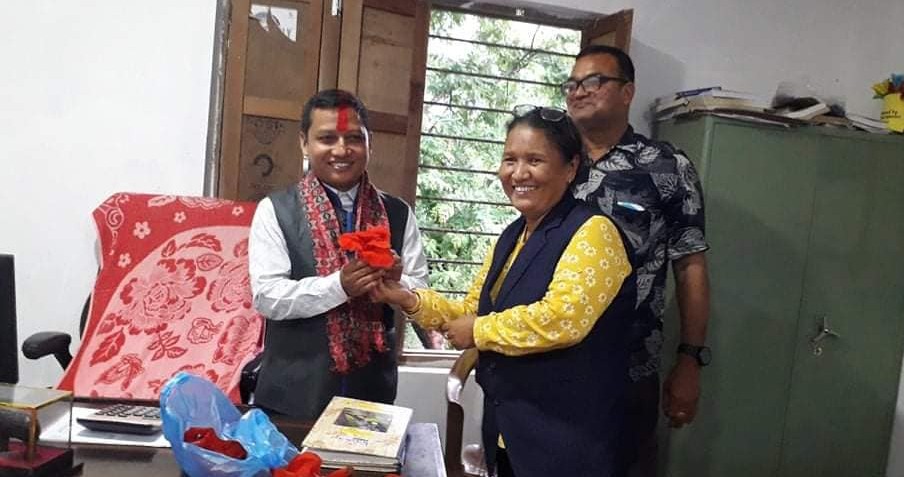 इच्छाकामनाको एकमात्र क्याम्पस सर्वशान्ति क्याम्पसको नवनियुक्त क्याम्पस प्रमुख गुरुङद्वारा पदभार ग्रहण