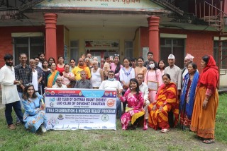 लियो क्लब अफ देवघाट चौतारी र माउन्ट एभरेष्टद्वारा वृद्वाश्रममा तिज उत्सव र भोक राहत कार्यक्रम