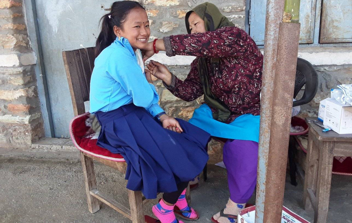 इच्छाकामना गाउँपालिकाका २२५२ जना विद्यार्थीलाई कोरोना विरुद्धको मोडर्ना खोप लगाईयो