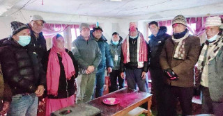 माघमै योजना सम्झौता गर्ने वडाध्यक्षलाई सम्मान