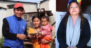 अनिता थापामगरद्वारा देवघाटका मृगौला पीडित युबिन रानामगरलाई आर्थिक रकम सहयोग