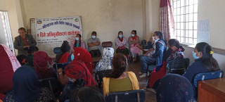 शहिद लखन गापाद्वारा एकल महिलाहरुका लागि वित्तीय साक्षरता सम्बन्धी अभिमूखीकरण कार्यक्रम आयोजना