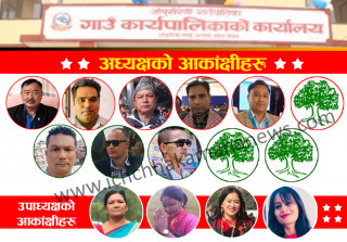 आँबुखैरेनी गाउँपालिकाको अध्यक्षमा नेपाली काँग्रेसबाट १ दर्जनको दावी, कस्ले मार्ला बाजी ?
