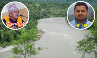 माओवादी सांसद अधिकारी र नेता साकारको पहलमा त्रिशुली माथि अर्को मोटरेबल पुल बन्ने