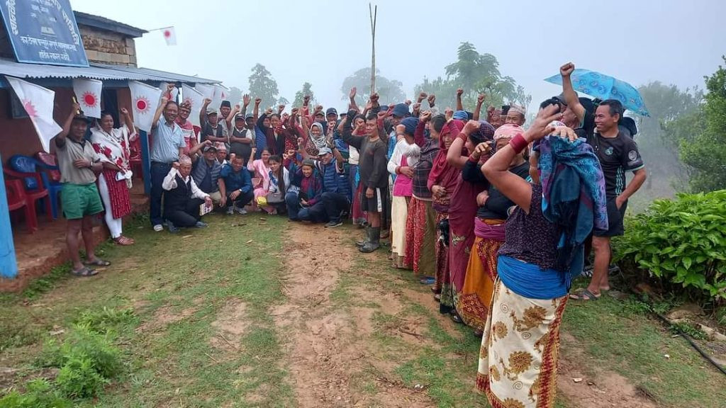 गोरखाको शहिद लखनमा एमालेको घरदैलो अभियान तिव्र