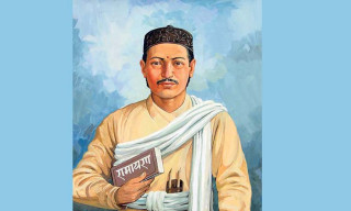 नेपालगन्जमा आदिकवि भानुभक्त आचार्यको शालिक स्थापना 