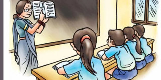 मुगुको मष्टा आधारभूत विद्यालयका बालबालिका एकै कक्षामा बस्न बाध्य 