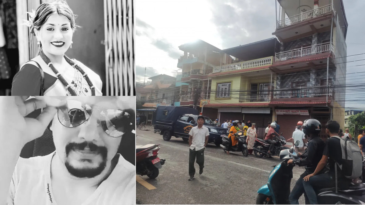 भरतपुरको रमाइलोचोकमा खुकुरी प्रहार गरी श्रीमतीको हत्या, हाम फालेर भाग्न खोज्दा श्रीमानको पनि मृत्यु