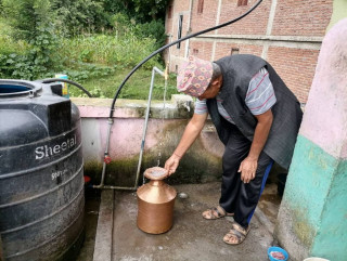 सल्यानको बागचौरमा लिफ्ट प्रविधि मार्फत घरघरमा खानेपानीको सुविधा पुग्यो 