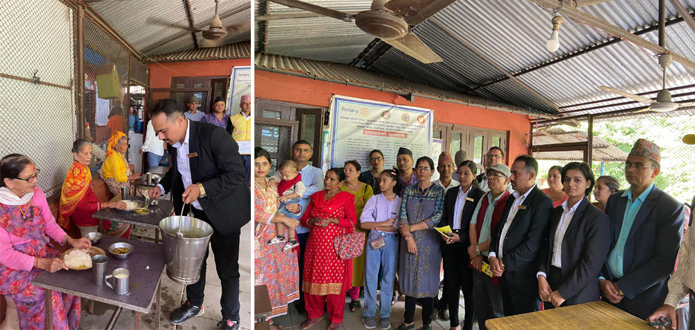 अन्तराष्ट्रिय ज्येष्ठ नागरिक दिवसमा शान्ति समाज चितवनद्वारा वृद्वाश्रमका ज्येष्ठ नागरिकलाई खाना