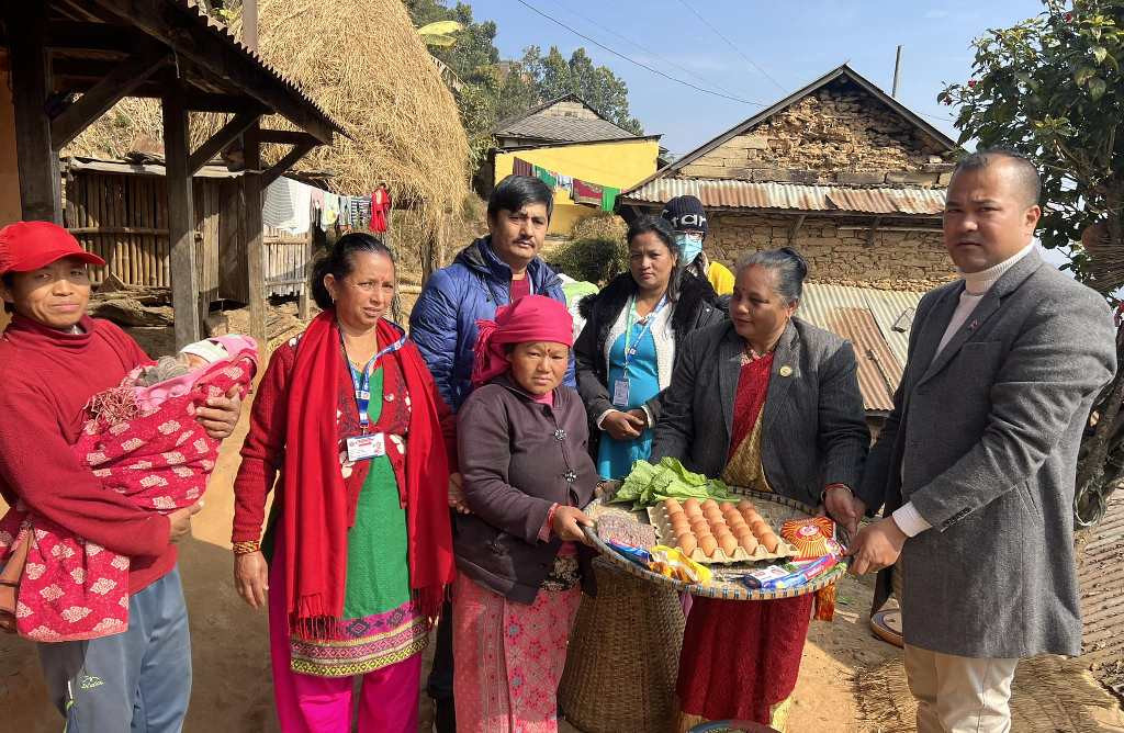 गोरखाको शहिद लखनमा सुत्केरी भेटघाट कार्यक्रम सुरु
