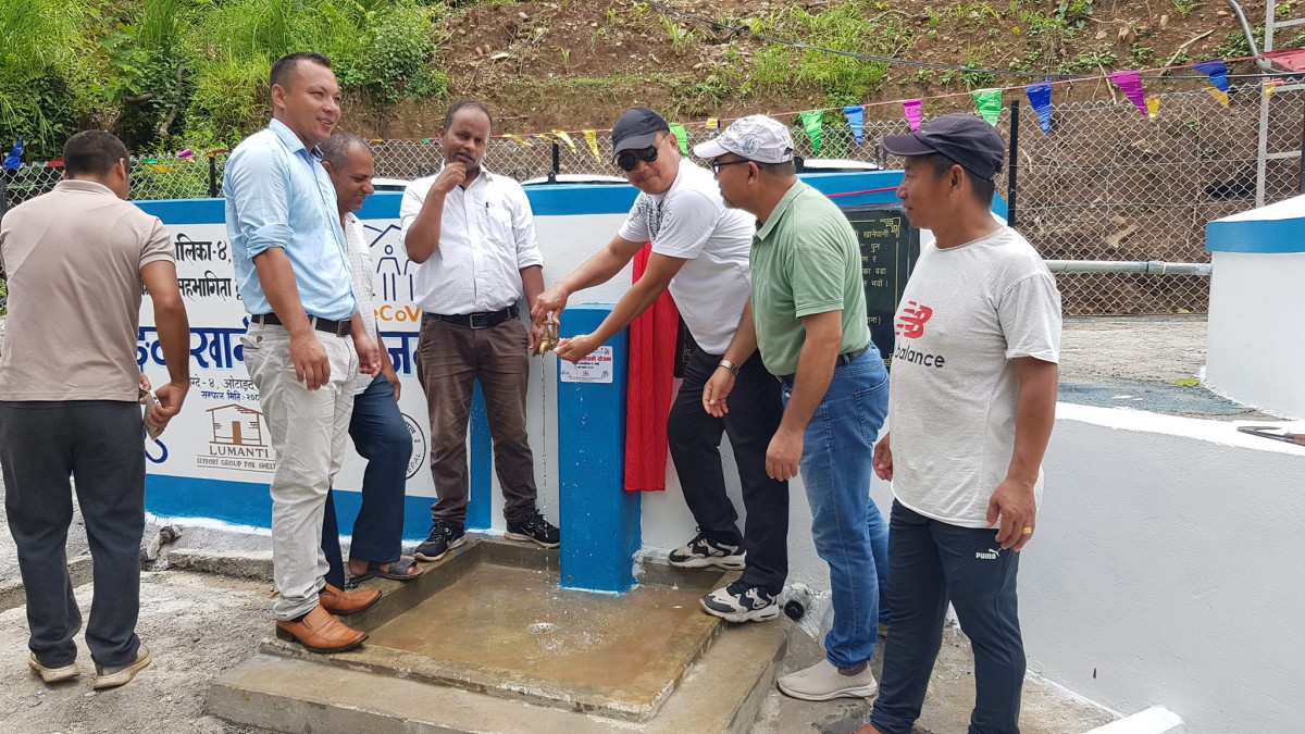म्याग्देको ओटाङदी खानेपानी योजना सम्पन्न, वडाअध्यक्ष श्रेष्ठद्धारा उद्घाटन