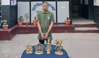 देवघाटबाट मुर्ती चोरी फरार भएका भरतपुरका प्रकाश ढुंगाना पक्राउ