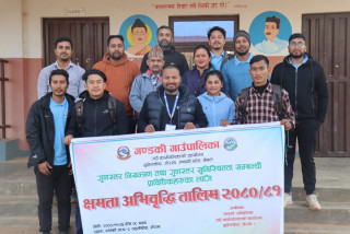 गण्डकीको ताङ्लीचोकमा गुणस्तर नियन्त्रण तथा सुनिश्चितता सम्बन्धि क्षमता विकास तालिम सम्पन्न 