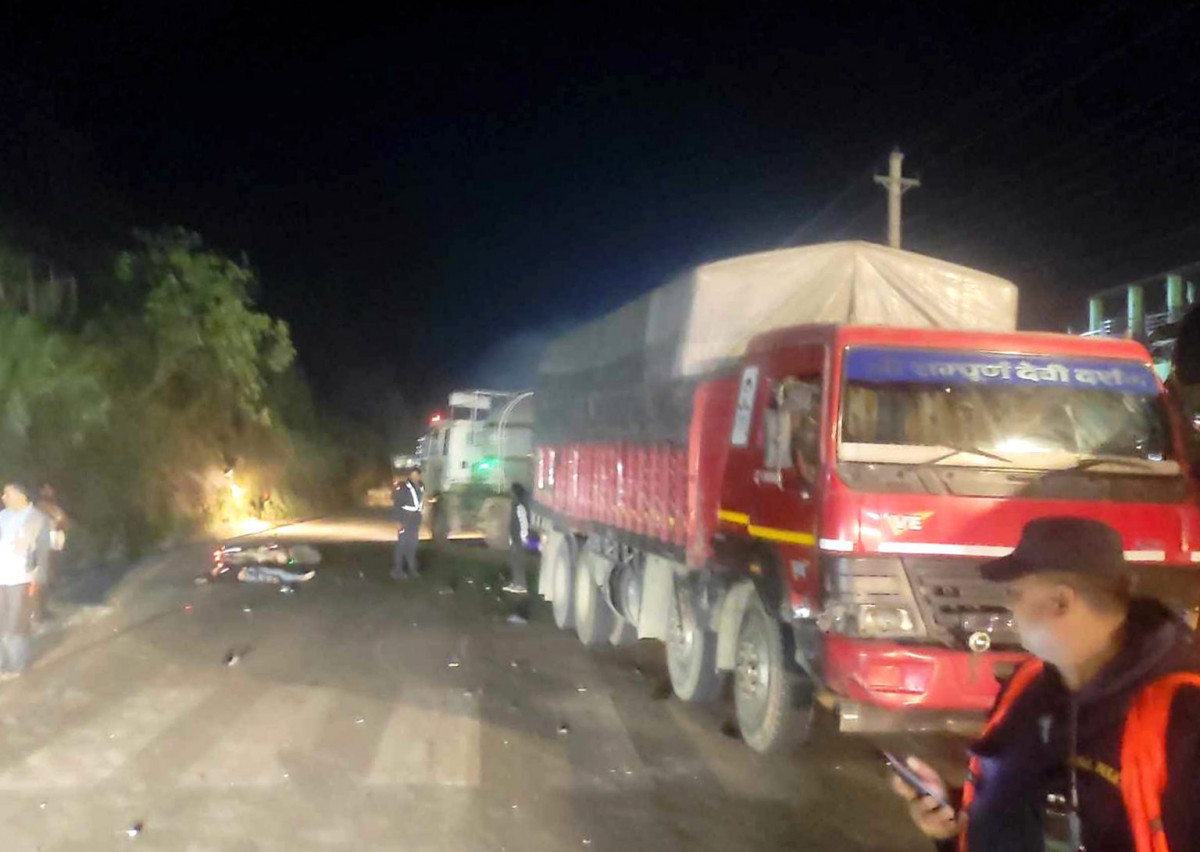 मुग्लिन–नारायणगढ सडकखण्डको दाशढुङ्गामा मोटरसाईकल दुर्घटना, चालकको मृत्यु