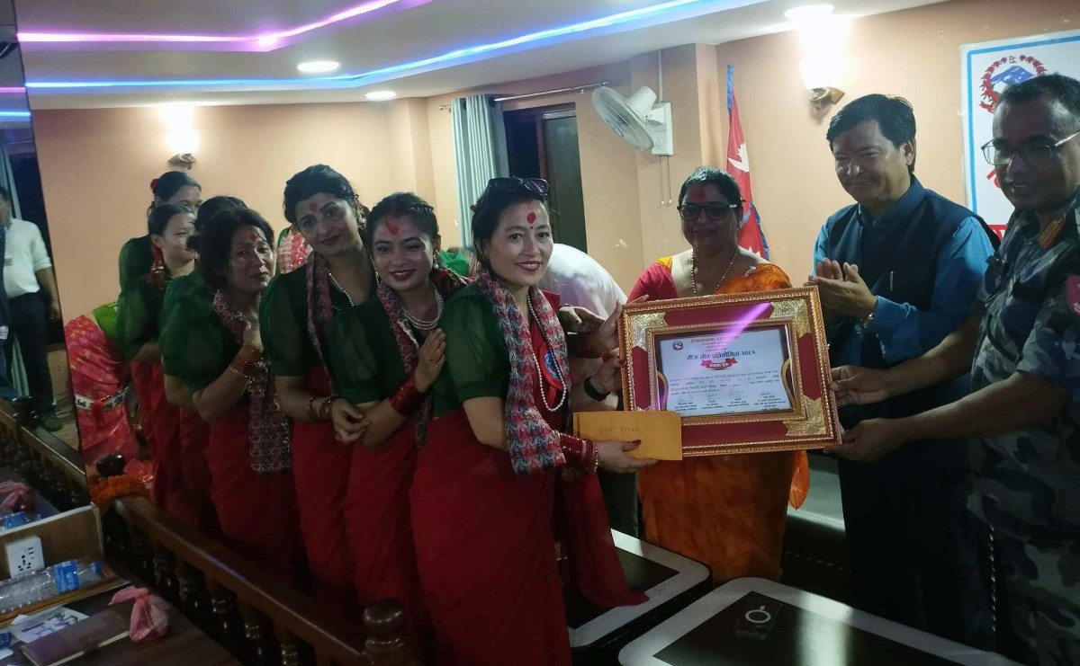इच्छाकामना गाउँपालिकाको तीजगीत प्रतियोगितामा मुग्लिनको इच्छाकामना त्रिवेणी कलाकेन्द्र पहिलो