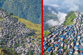 बारपाकमा देखिन छाडे परम्परागत ढुङ्गाका घर