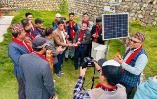 स्याङ्जाको आँधीखोला र फेदीखोलाका बासिन्दाले जलवायुबारे मोबाइलबाटै अग्रिम खबर पाउने