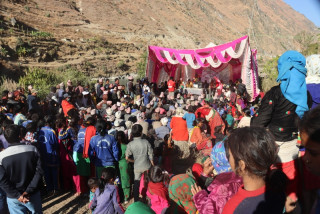 मुगुको दुर्गम बस्ती लिब्रुमा सडक पुगेपछि स्थानिय खुसी