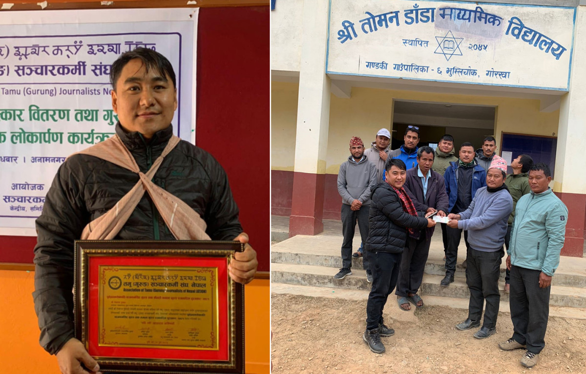 इच्छाकामना न्युजका सम्पादक देवराज गुरुङले पुरस्कार पाएको रकमले गरे छात्रवृत्ति अक्षयकोष स्थापना