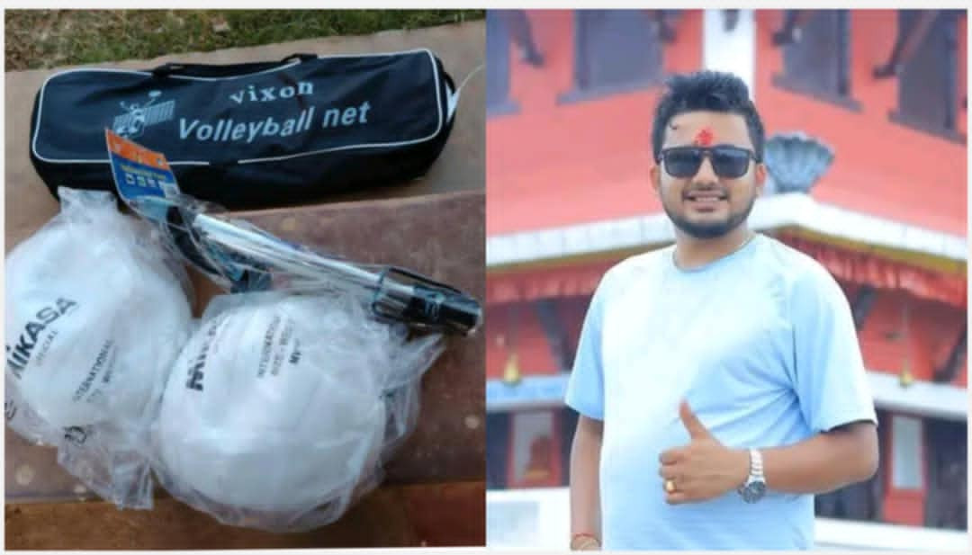 गोरखाको सहिदलखन ८ नं. वडालाई इश्वर मुडबरीद्वारा खेलकुद सामग्री सहयोग