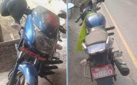मुग्लिन–नारायणगढ सडकखण्डको नौकिलोमा बेबारिसे मोटरसाइकल फेला