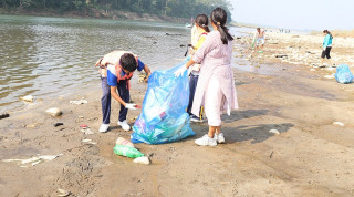 वन्यजन्तु जोगाउन राप्ती नदीमा दश वर्षदेखि राप्ती सरसफाइ