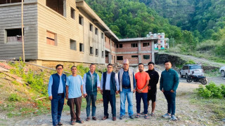 निर्माणधिन इच्छाकामना आधारभूत अस्पताल भवनको निरीक्षण