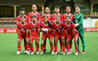 यू-१७ साफ महिला च्याम्पियनशिपमा नेपाल र भूटान खेल्दै