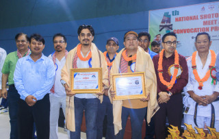 पूर्व प्रशिक्षक जङ्गबहादुर थिङ र खेल पत्रकार सुशिल पन्त सम्मानित