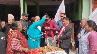 इच्छाकामनामा एमालेको घरदैलो, जलाउन हैन बनाउन एमालेलाई भोट दिनुस् : उम्मेद्वार घिमिरे