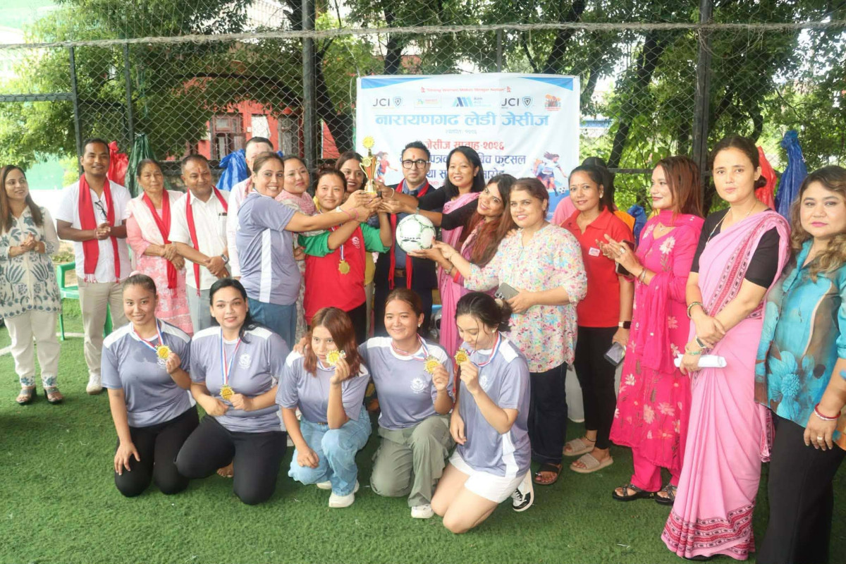 जेसीज सप्ताहमा महिला पत्रकारबीच फुटसल, रेडियो टोलीले जित्यो उपाधि