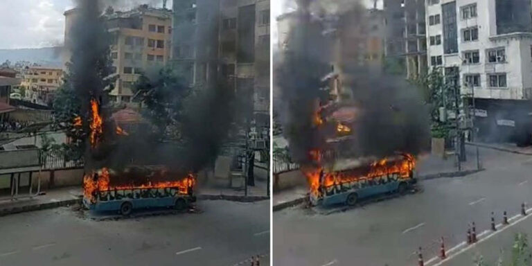 त्रिपुरेश्वर बस आगलागीमा घाइते चालकको मृत्यु,अझै पहिचान खुलेन
